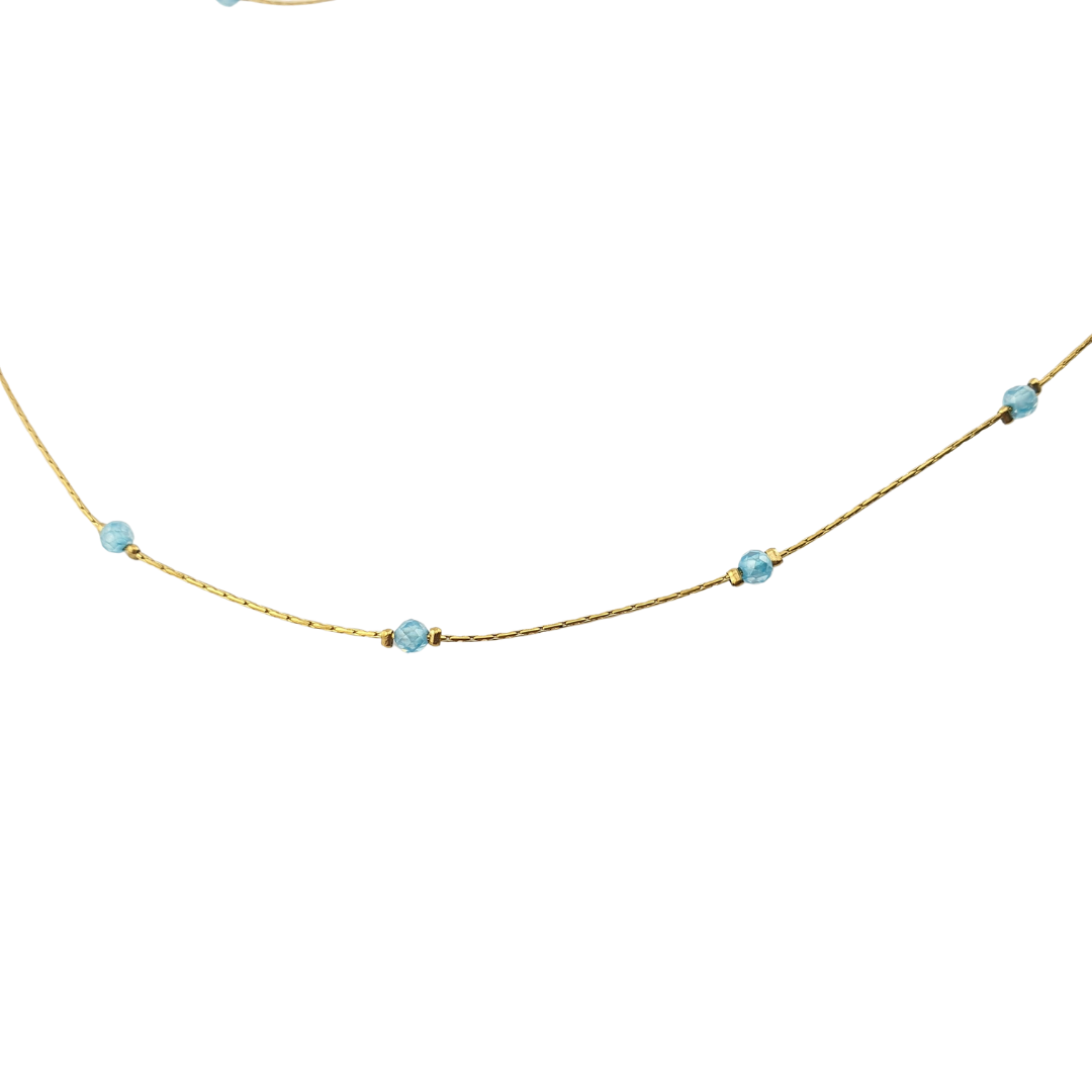 Collar largo cristales 1 tono