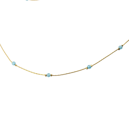 Collar largo cristales 1 tono