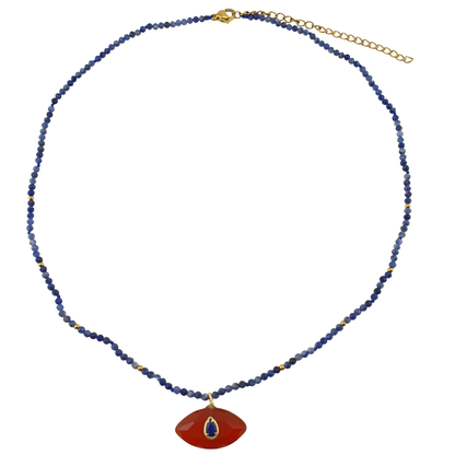 Collar ojo piedras naturales
