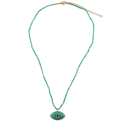 Collar ojo piedras naturales