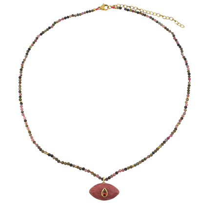 Collar ojo piedras naturales