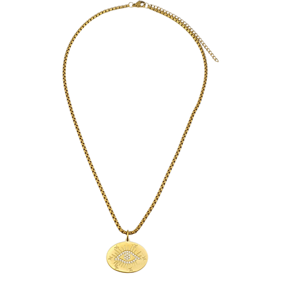 Cadena ojo placa oval