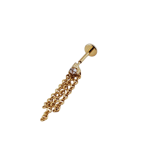 Arete triangulo circonia 3 cadenas