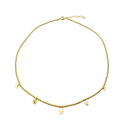 Choker mariposa hamsa ojo estrella flor