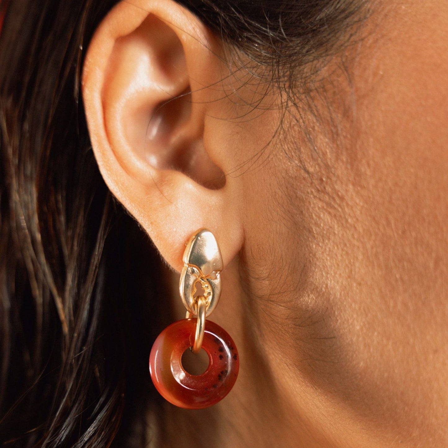 Arete tenaza y dona carnelian