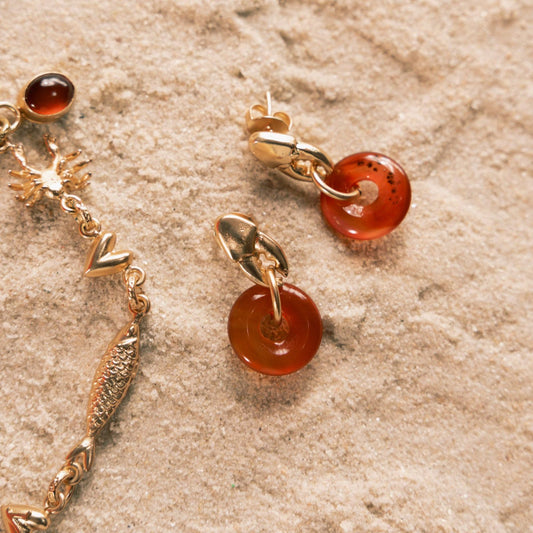 Arete tenaza y dona carnelian