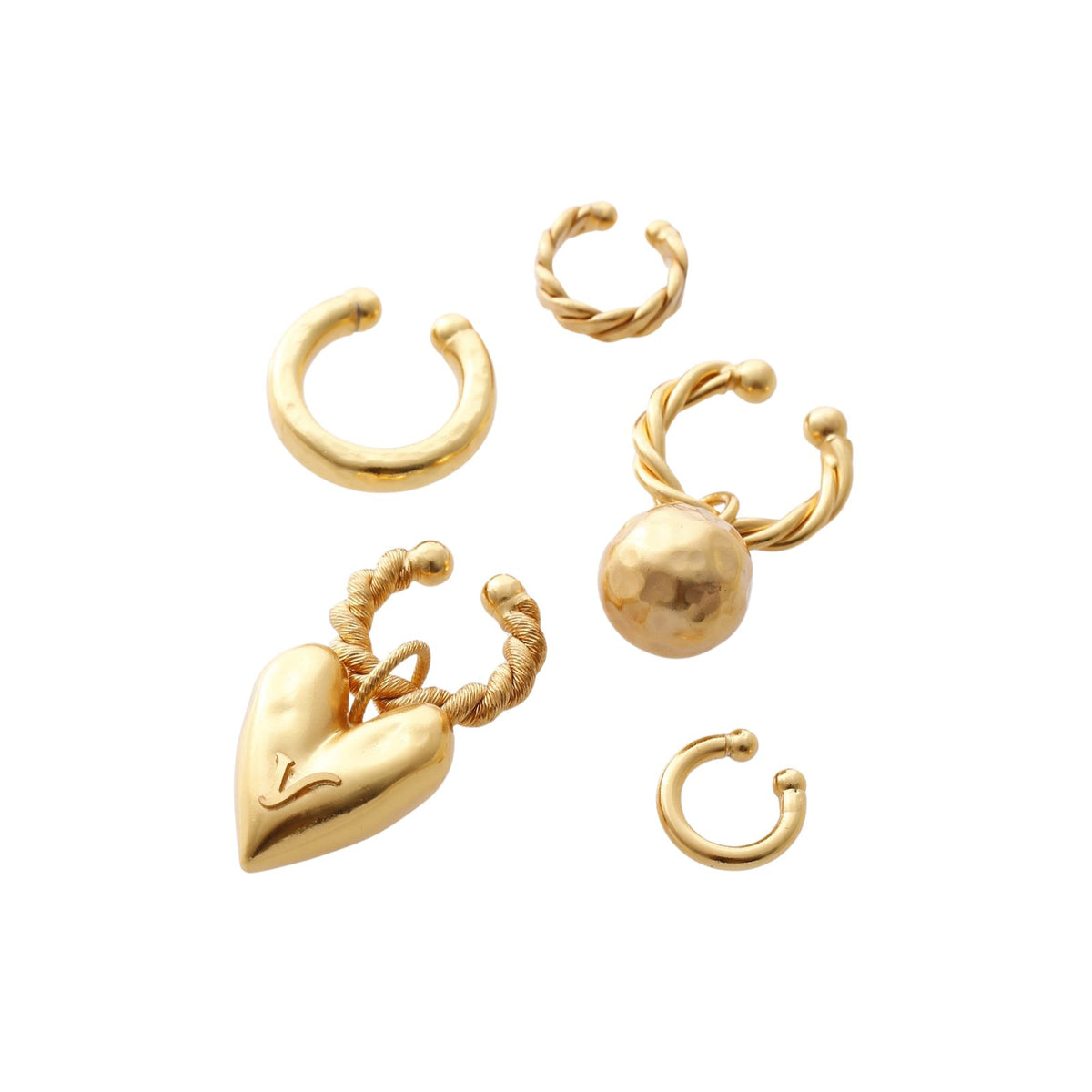 Cuff set de 6 corazon bola 4 cuffs