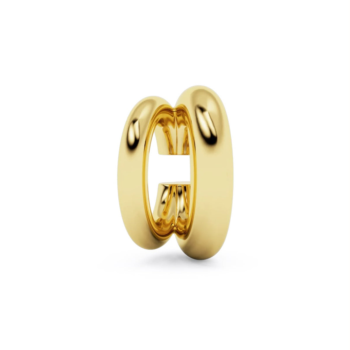 Cuff doble liso med 2 tam brillante