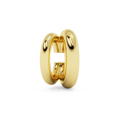 Cuff doble liso med 2 tam brillante