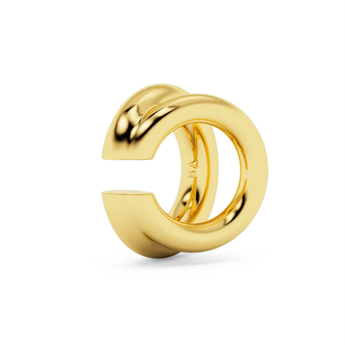 Cuff doble liso med 2 tam brillante