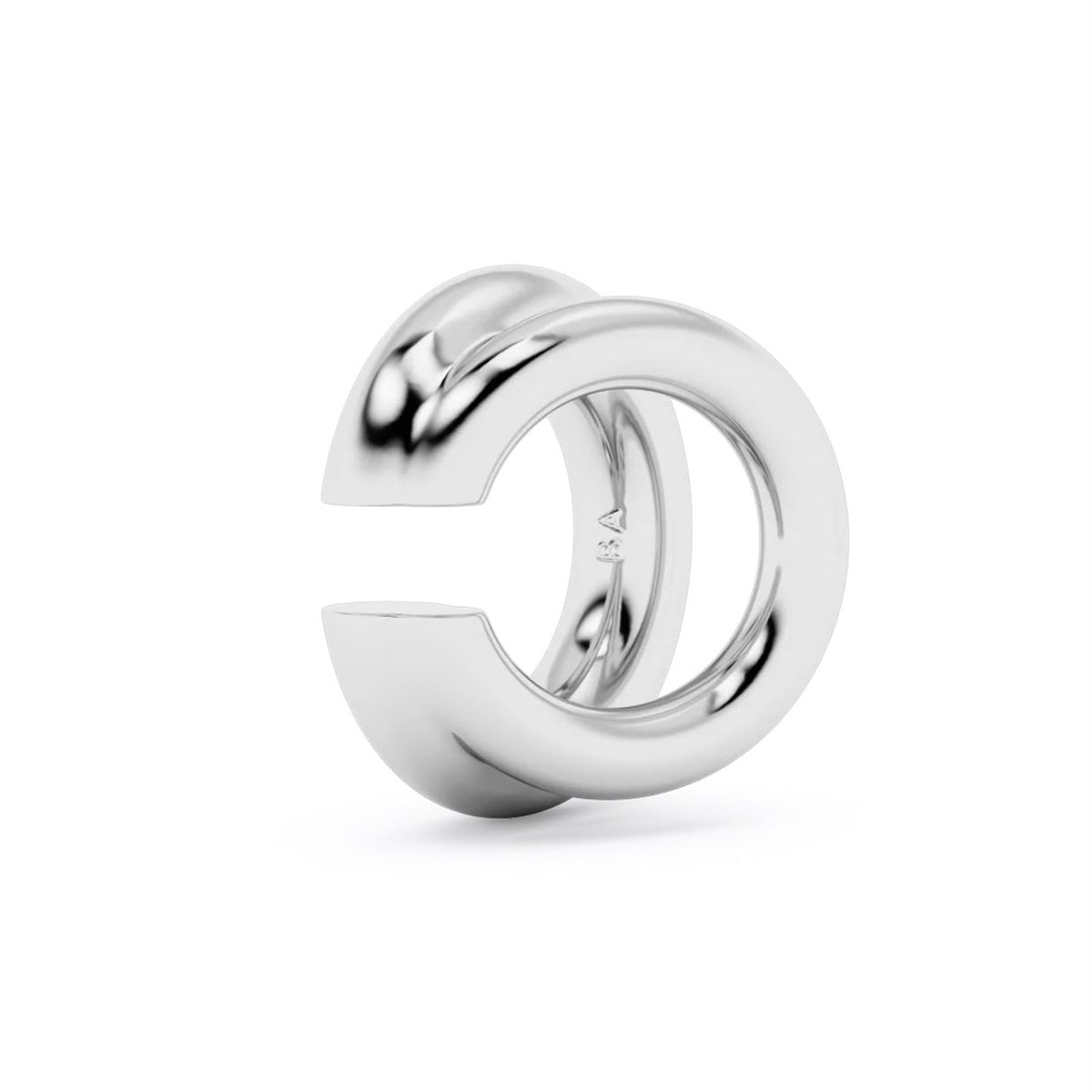 Cuff doble liso med 2 tam brillante