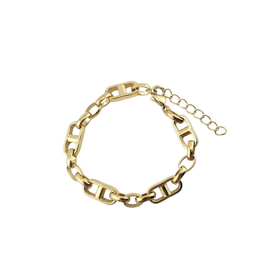 Pulsera ovalo y poste