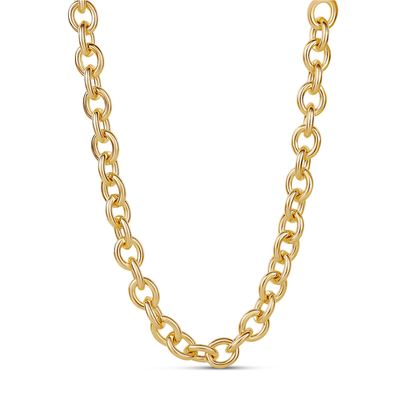 Cadena larga oval