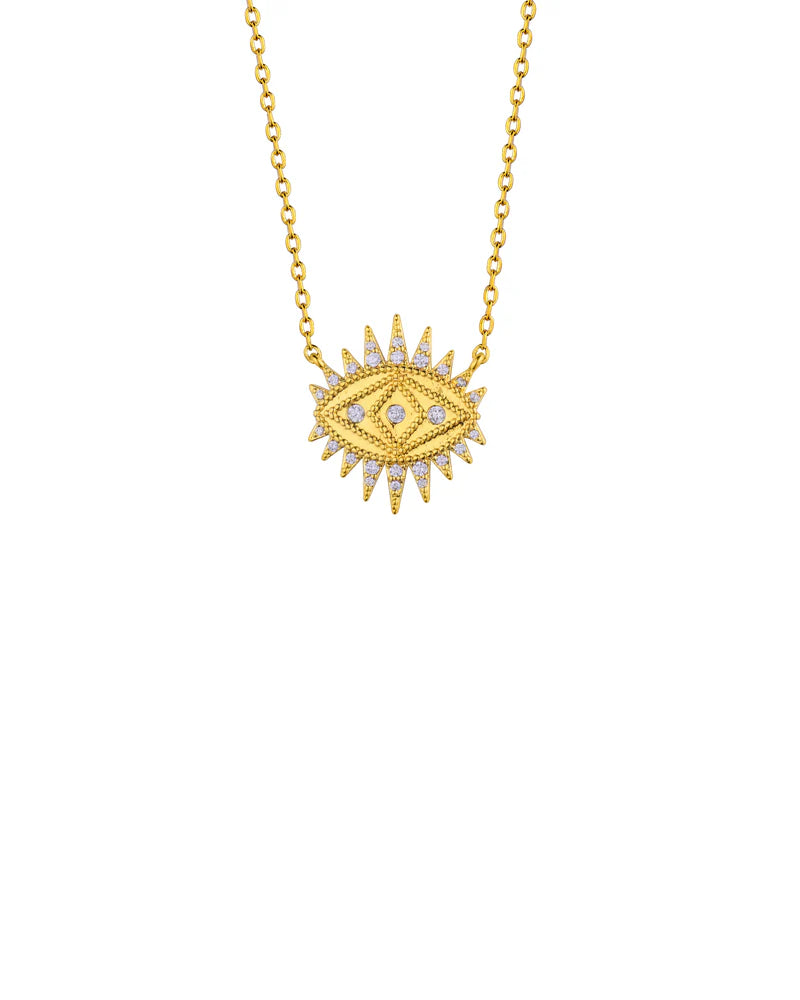 Cadena ojo pestanas circonias