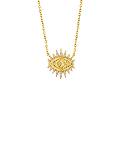 Cadena ojo pestanas circonias