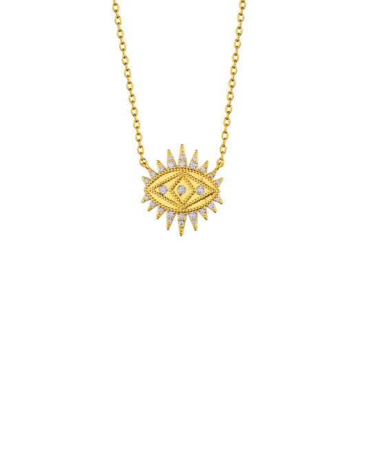 Cadena ojo pestanas circonias