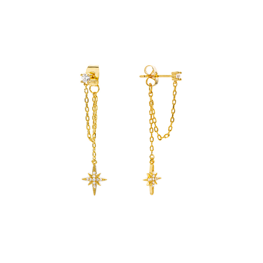 Arete punto luz 2 cadenas stardust colgante