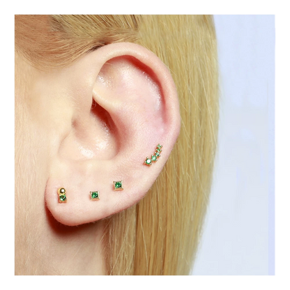 Arete curva 5 puntos bolita