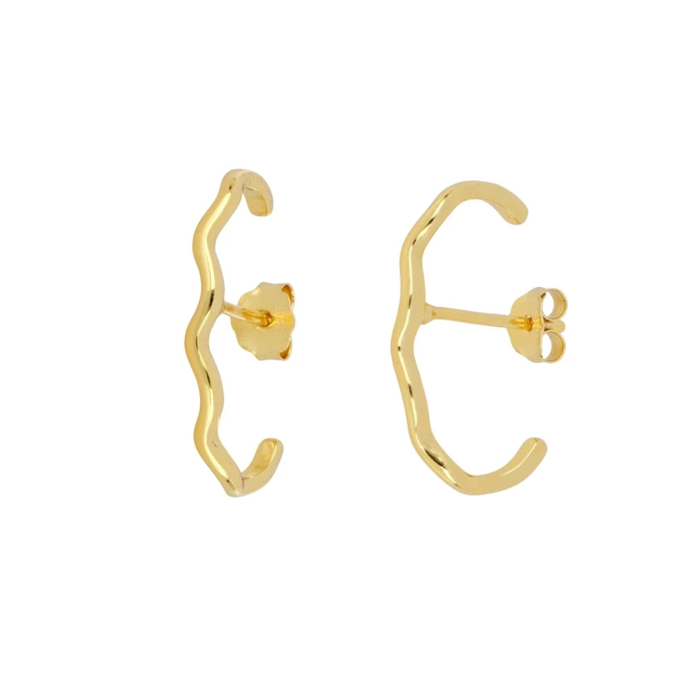 Arete agarre tipo cuff ondulado