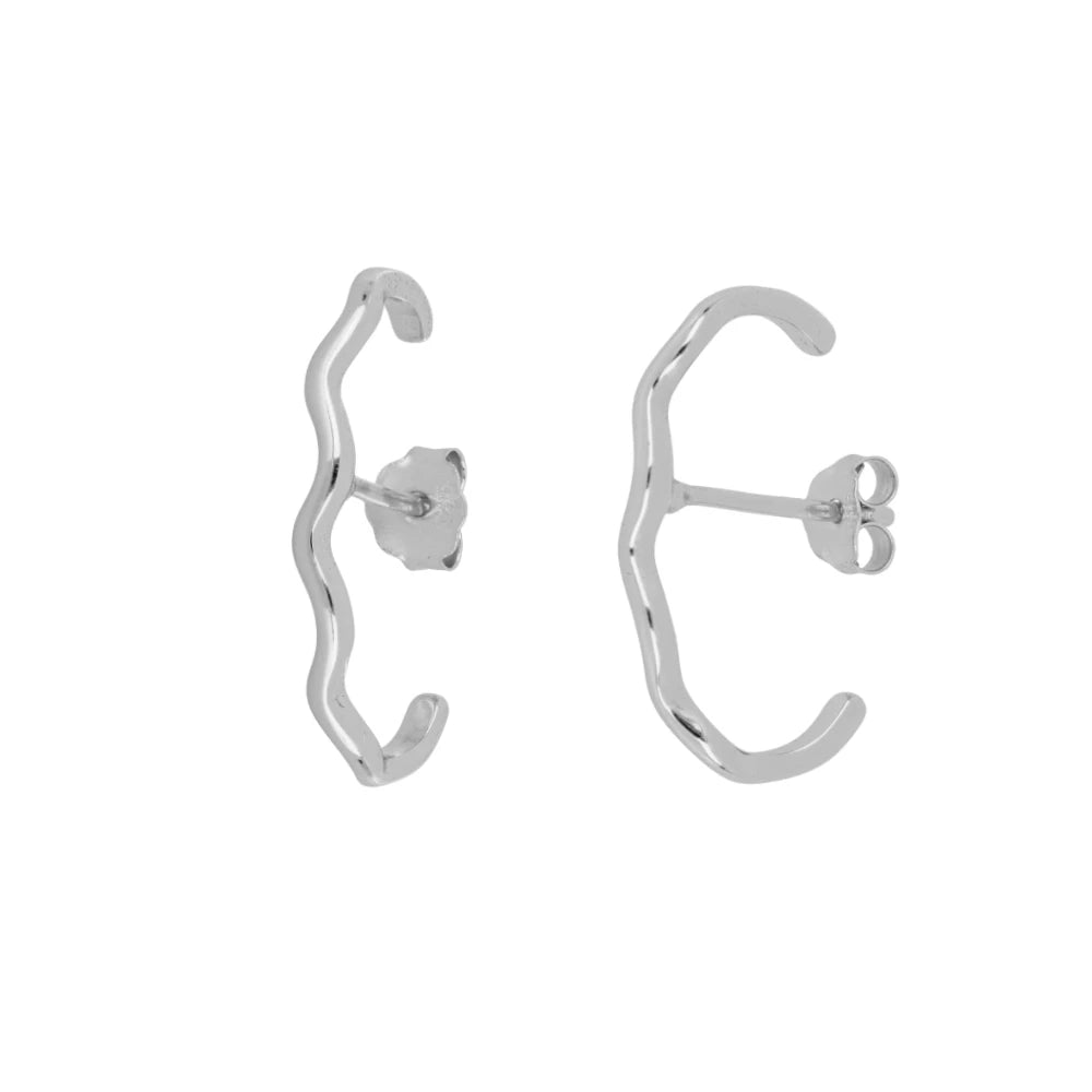 Arete agarre tipo cuff ondulado