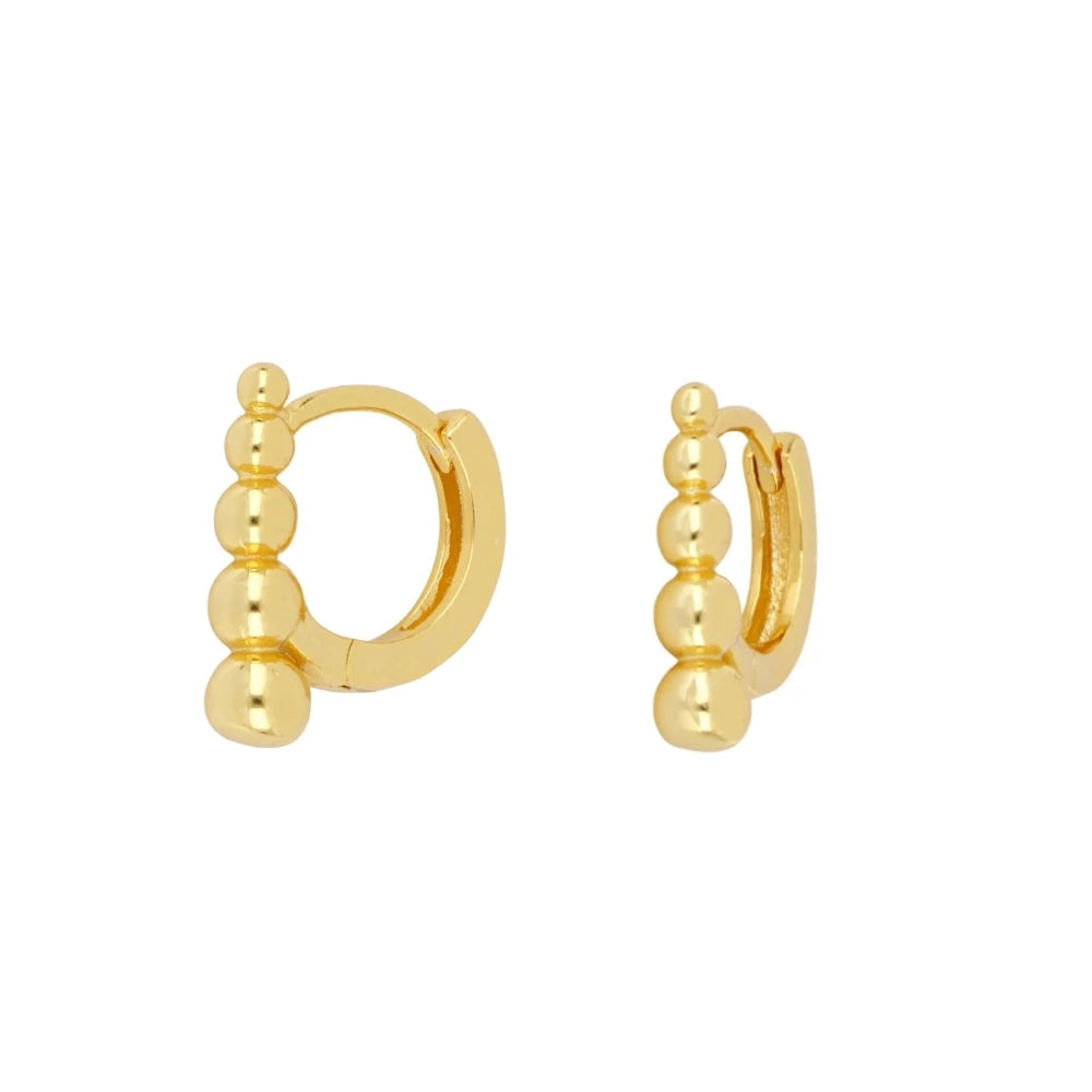 Arracada bolitas en barra