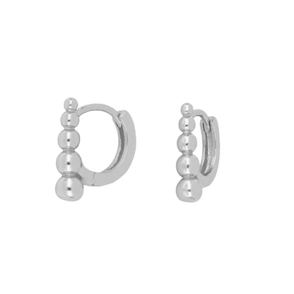 Arracada bolitas en barra