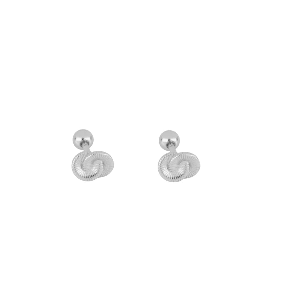 Arete  2 circulos entrelazados rayados