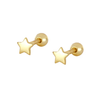 Arete estrella lisa.
