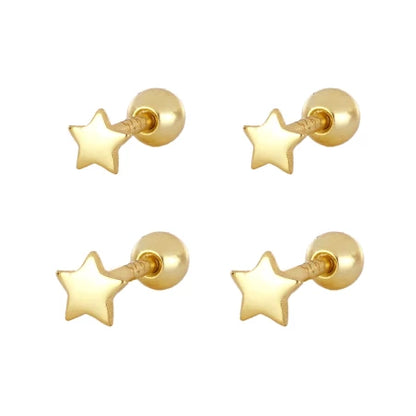Arete estrella lisa.