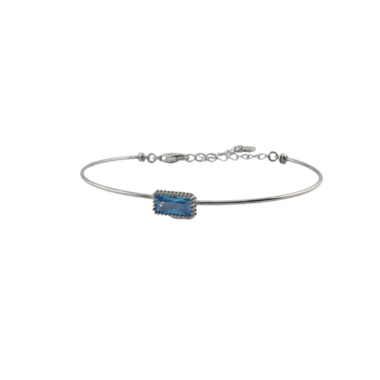 Pulsera con baguette engarzada