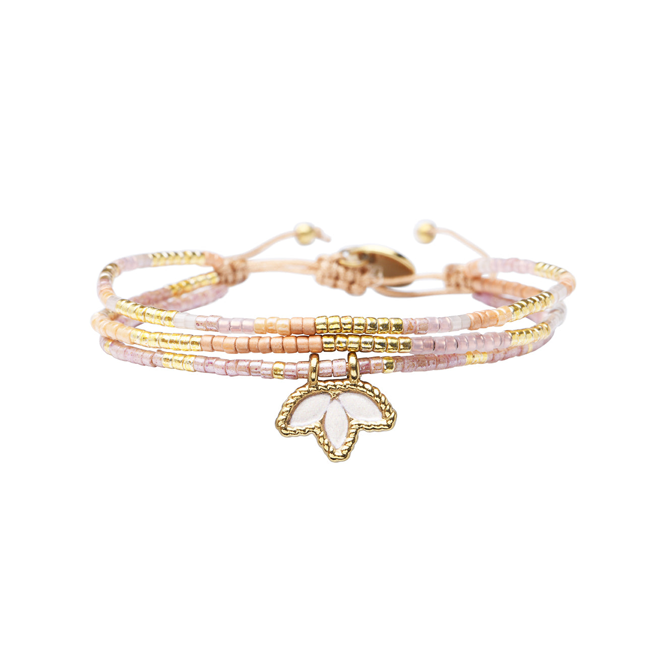 Pulsera 1 linea cristales nude