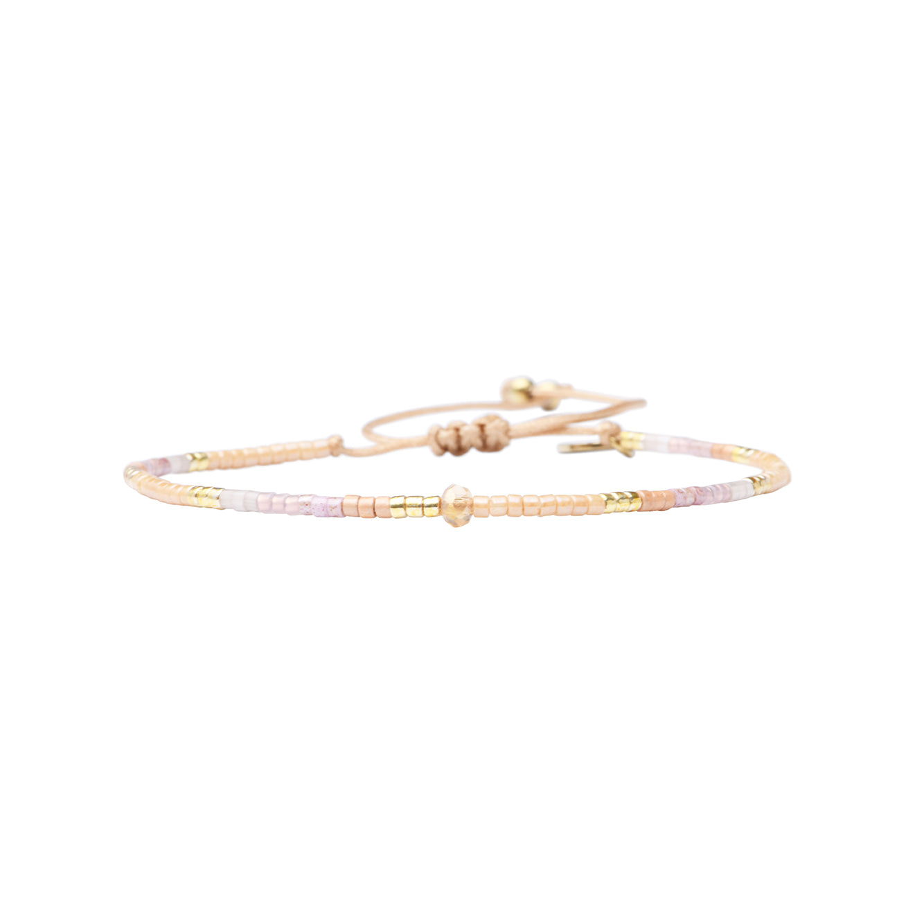 Pulsera 1 linea cristales nude