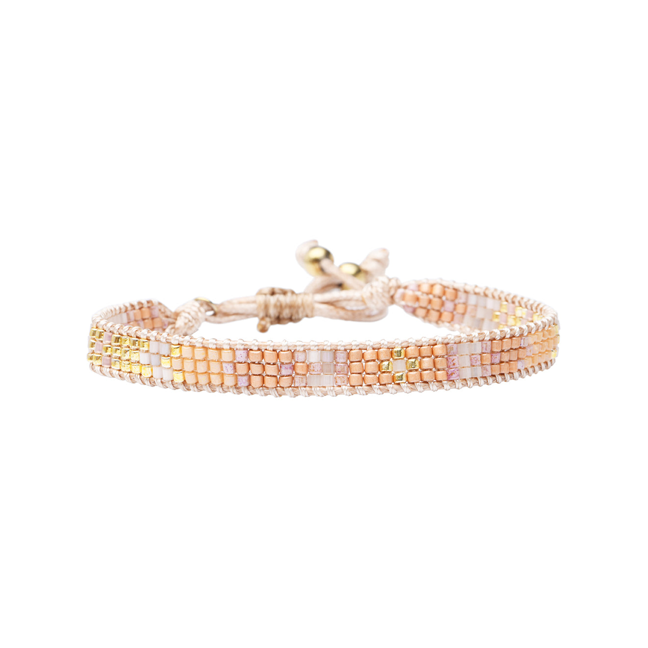 Pulsera 1 linea cristales nude