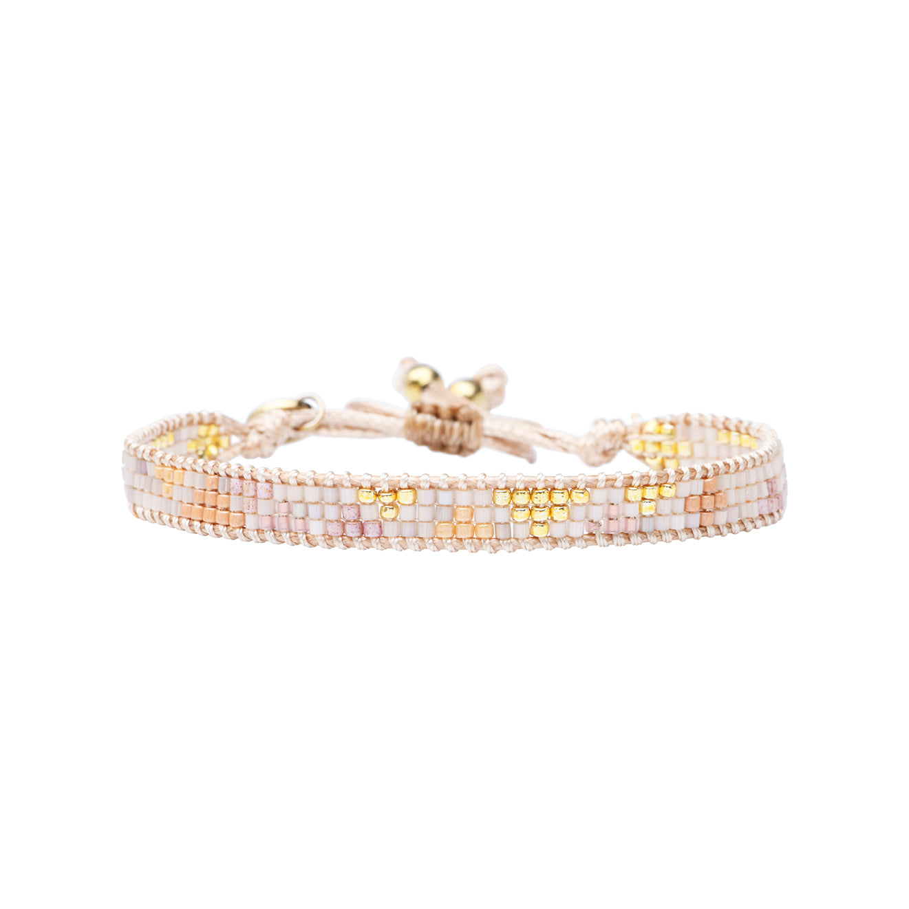 Pulsera 1 linea cristales nude