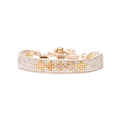 Pulsera 1 linea cristales nude
