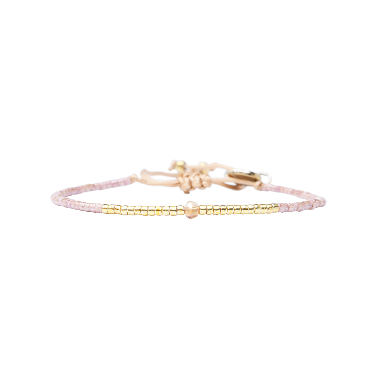 Pulsera 1 linea cristales nude