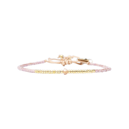 Pulsera 1 linea cristales nude