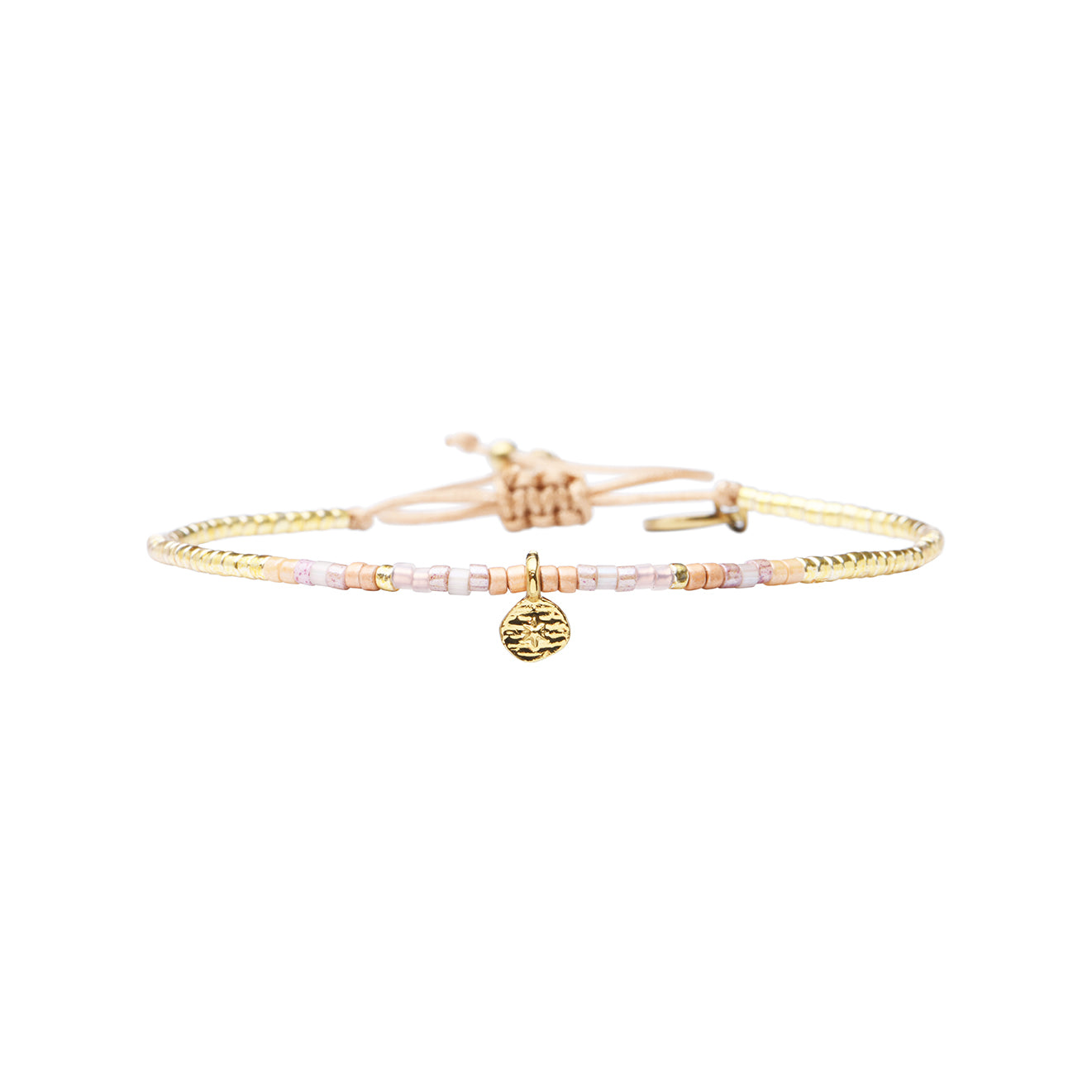 Pulsera 1 linea cristales nude