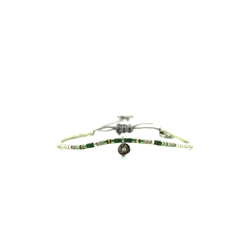 Pulsera 1 linea cristales jade