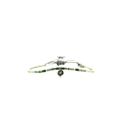 Pulsera 1 linea cristales jade