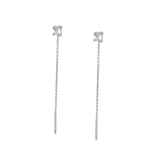 Arete princesa con cadena al poste