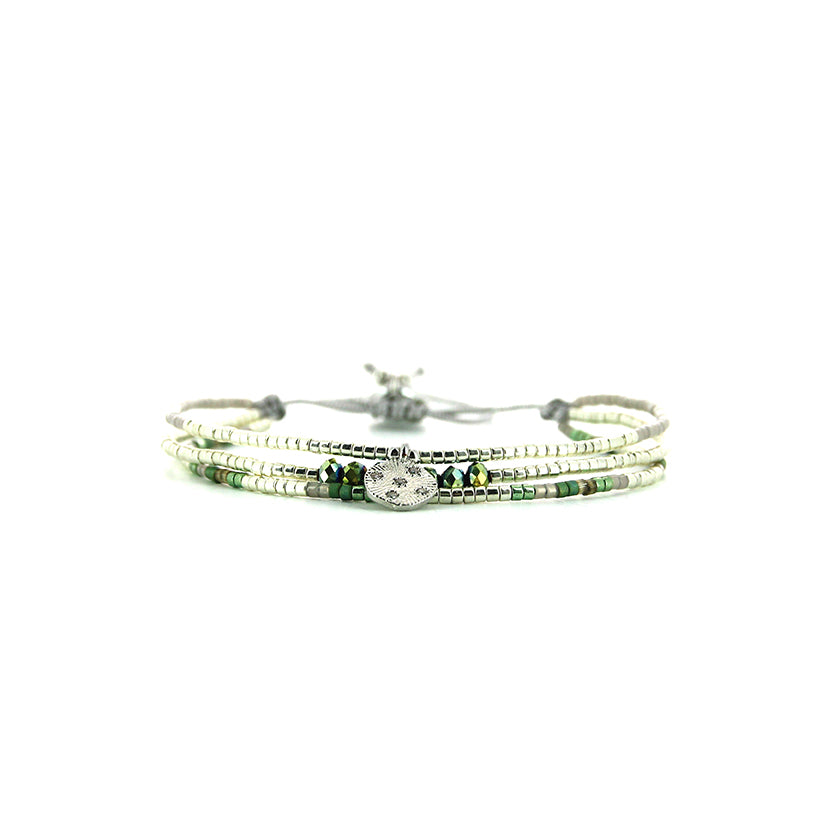 Pulsera 1 linea cristales jade