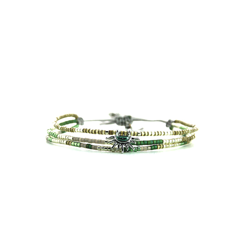 Pulsera 1 linea cristales jade