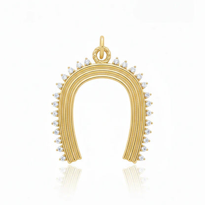 Collar link y Dije herradura
