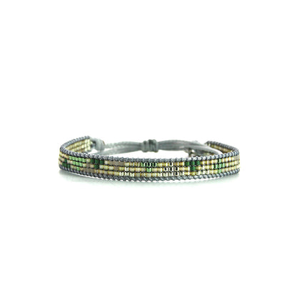 Pulsera 1 linea cristales jade