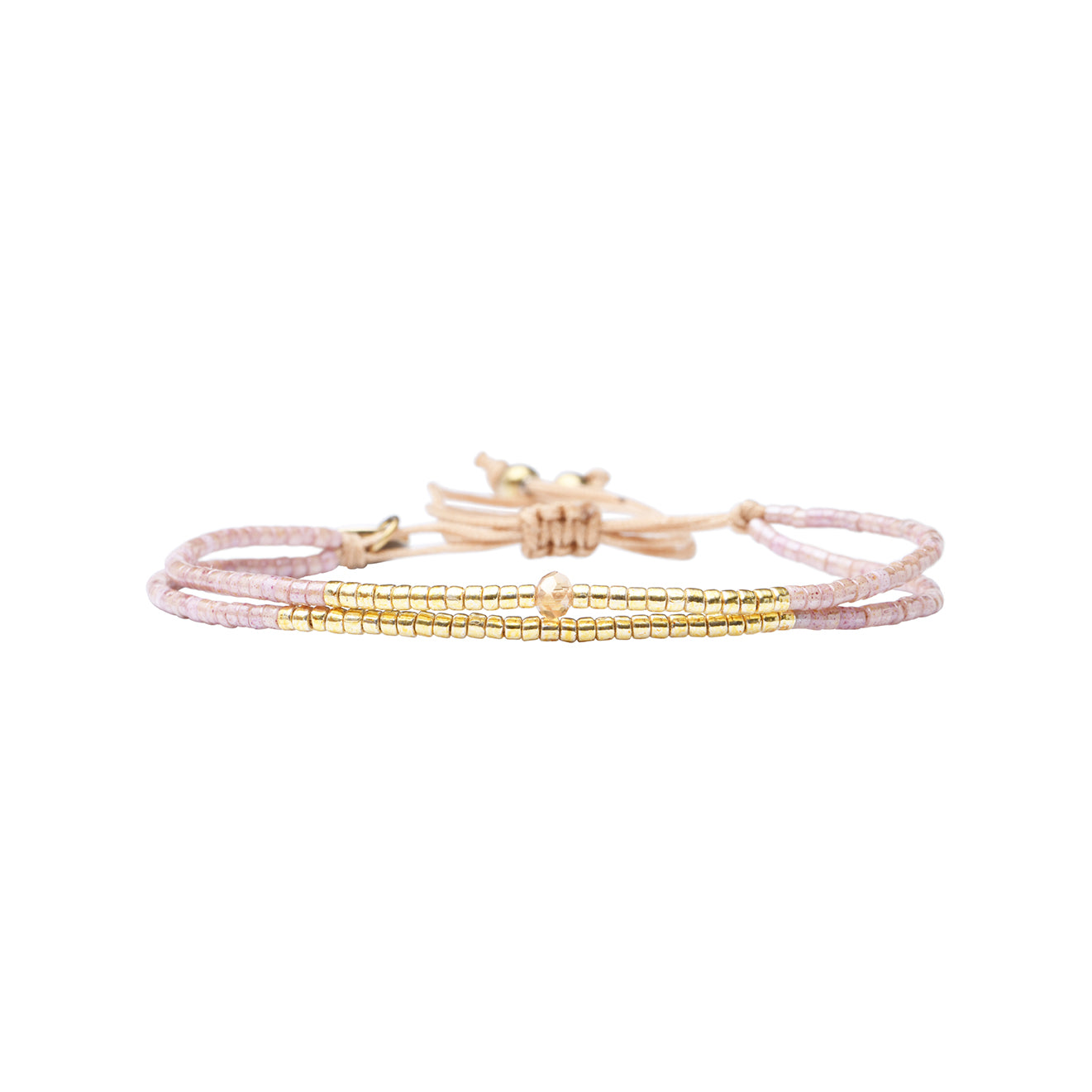 Pulsera 1 linea cristales nude