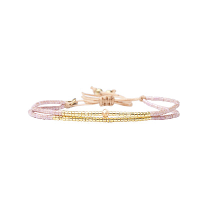 Pulsera 1 linea cristales nude