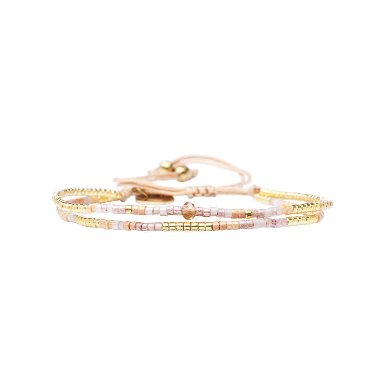 Pulsera 1 linea cristales nude